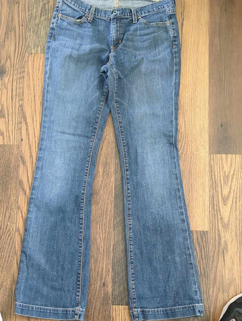 GAP Womens Long and Lean Bootcut Tall Blue Jeans, Size 8L